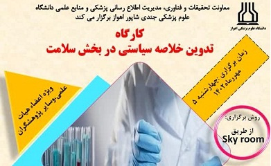 وبیناری با عنوان «تدوین خلاصه سیاستی در بخش سلامت»